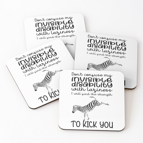 Item preview, Invisible Disability Zebra - Don't Confuse it with Laziness designed and sold by Designs by Jesabee.