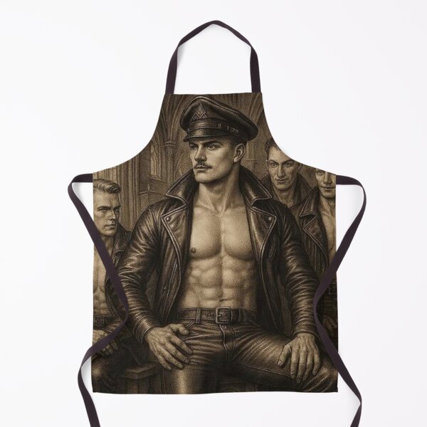 Item preview, Vintage Gothic Gay Leather Daddy Forbidden Desires Gay Pride Graphic Design designed and sold by ItsAKinkThing.