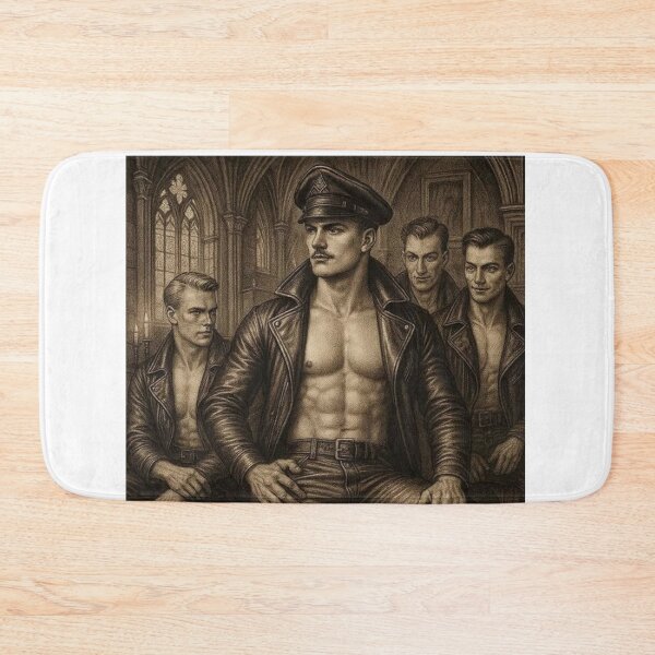 Item preview, Vintage Gothic Gay Leather Daddy Forbidden Desires Gay Pride Graphic Design designed and sold by ItsAKinkThing.
