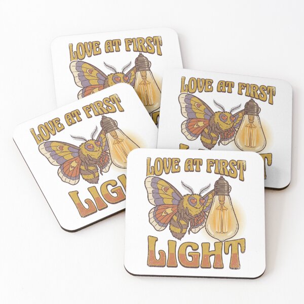 Item preview, Love At First Light Moth Lamp Funny Retro Vintage 70s Sticker designed and sold by Pingi-shop.