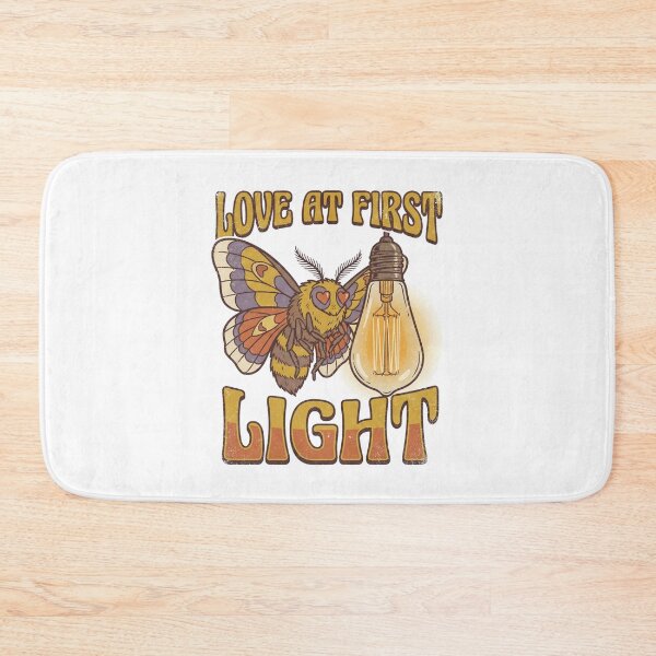 Item preview, Love At First Light Moth Lamp Funny Retro Vintage 70s Sticker designed and sold by Pingi-shop.