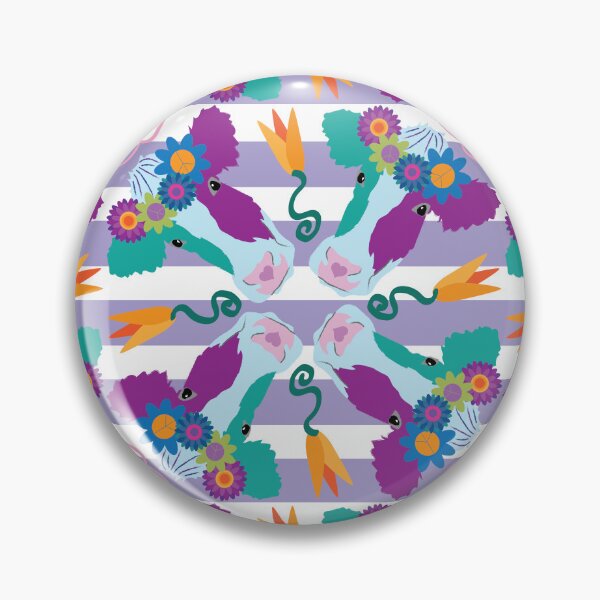 Item preview, Happy Holstein Purple & Teal Quad on Lavender Horizontal Stripe designed and sold by Digitalmyth's Designs.