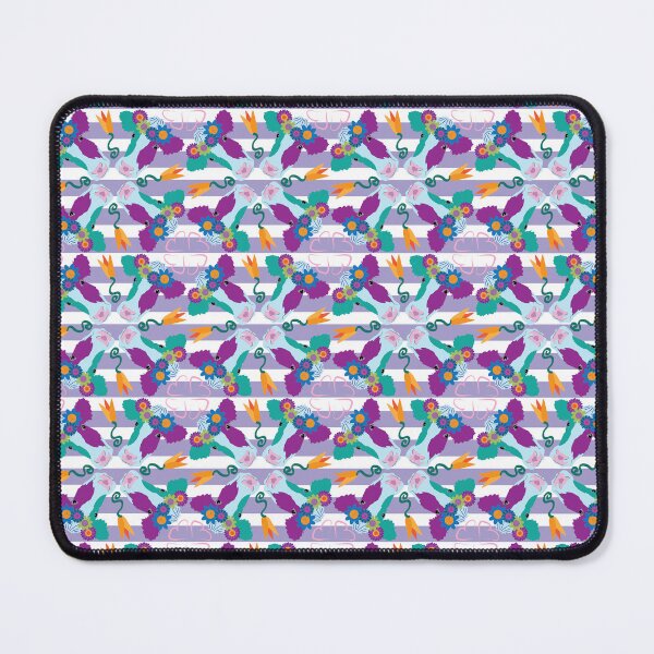 Item preview, Happy Holstein Purple & Teal Quad on Lavender Horizontal Stripe designed and sold by Digitalmyth's Designs.
