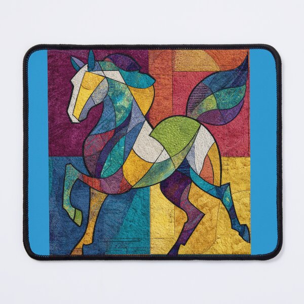 Item preview, Colorful Abstract Horse in Geometric Modern Art Style designed and sold by tamoora.