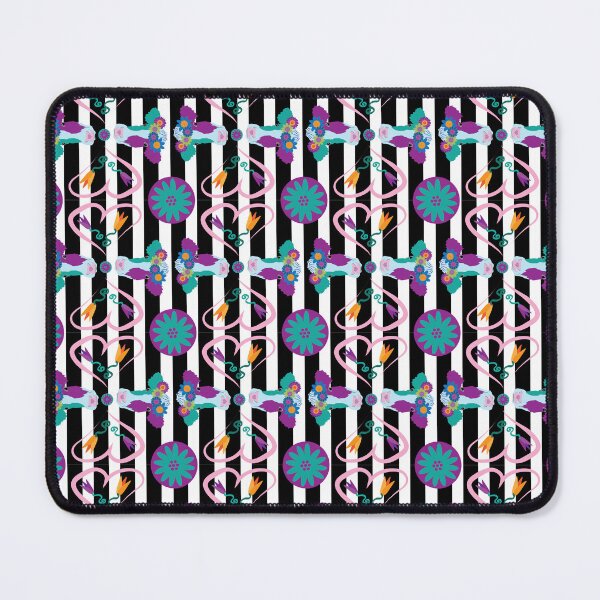 Item preview, Happy Holstein Purple & Teal Duo on Black Vertical Stripe designed and sold by Digitalmyth's Designs.