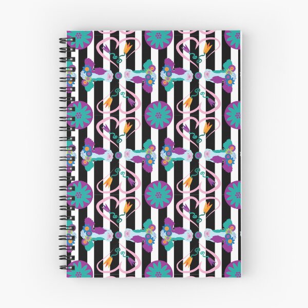 Item preview, Happy Holstein Purple & Teal Duo on Black Vertical Stripe designed and sold by Digitalmyth's Designs.
