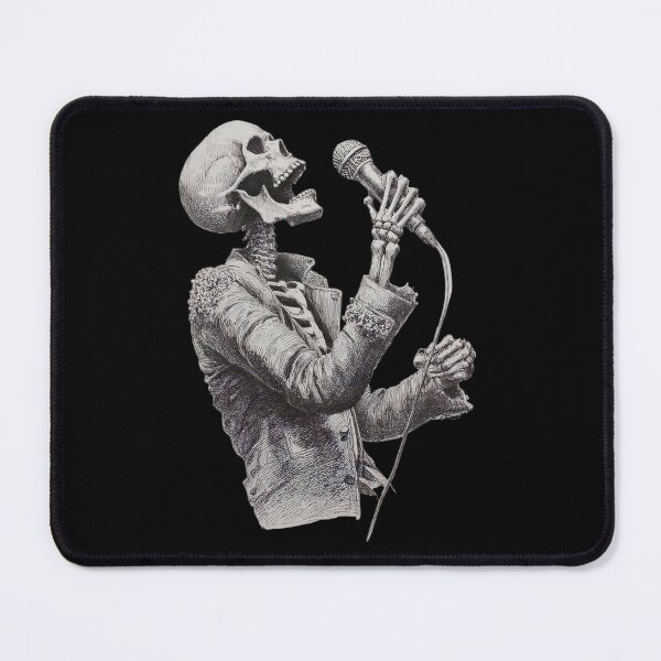 Item preview, "Sing Your Soul – Skeleton Vocalist Tee" designed and sold by oldrockerdudes.