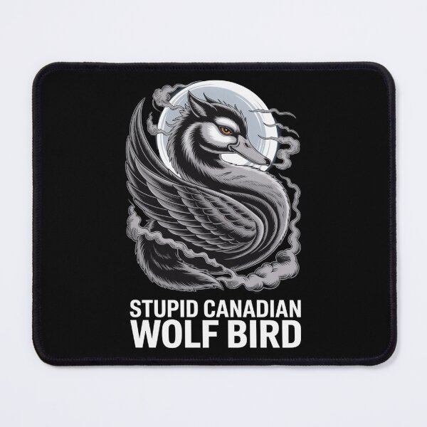 Item preview, Stupid Canadian Wolf Bird - Majestic Flying Feathers Flame Design designed and sold by DarylWelsh2024.