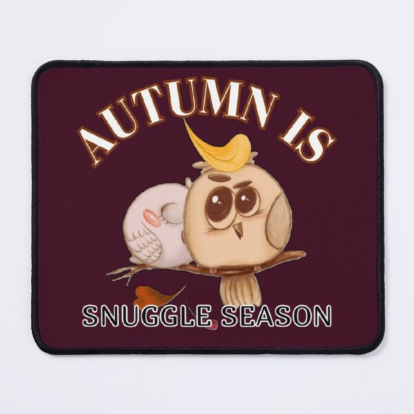 Item preview, Autumn Is Snuggle Season Cute Bird Couple Vintage designed and sold by Lovemountain.