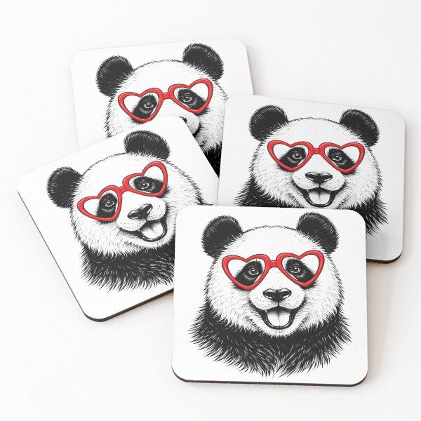 Item preview, Panda Love Valentine Red sunglasses Funny Valentine Day designed and sold by will freed18.
