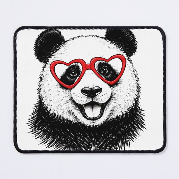 Item preview, Panda Love Valentine Red sunglasses Funny Valentine Day designed and sold by will freed18.