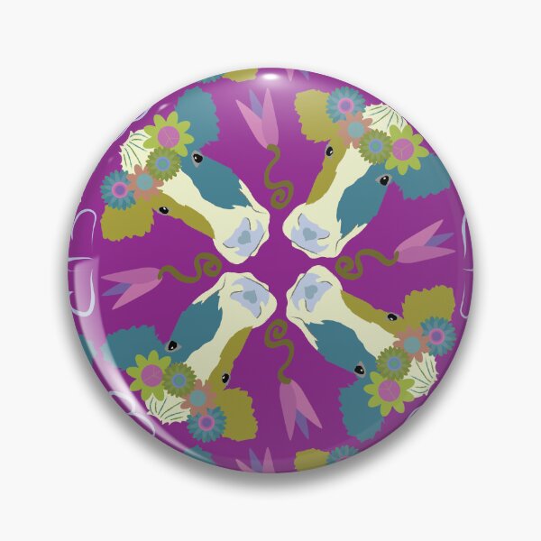 Item preview, Happy Holstein Olive & Teal Quad on Purple designed and sold by Digitalmyth's Designs.