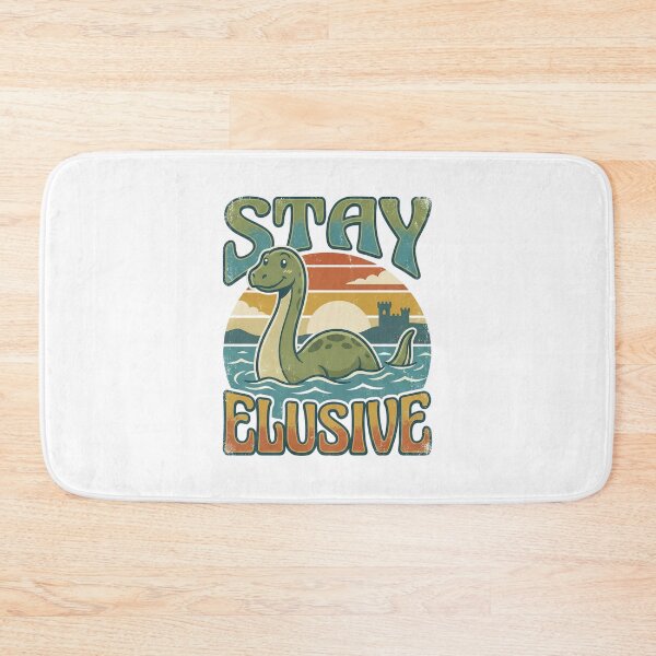 Item preview, Stay Elusive Loch Ness Monster Nessie Funny Retro Vintage 70s Sticker designed and sold by Pingi-shop.