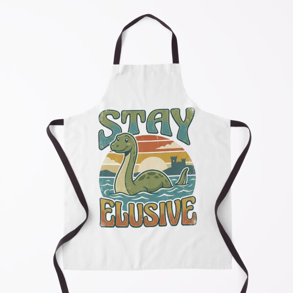 Item preview, Stay Elusive Loch Ness Monster Nessie Funny Retro Vintage 70s Sticker designed and sold by Pingi-shop.
