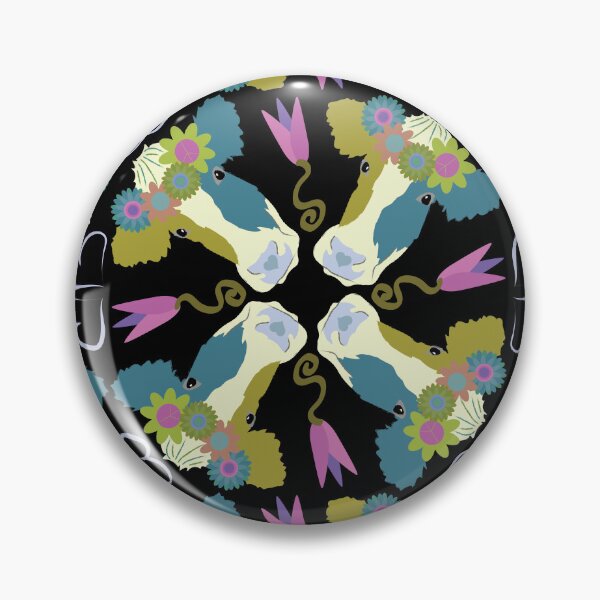 Item preview, Holstein Olive & Teal Quad on Black designed and sold by Digitalmyth's Designs.