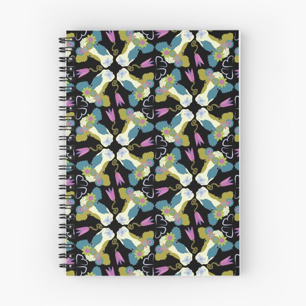 Item preview, Holstein Olive & Teal Quad on Black designed and sold by Digitalmyth's Designs.