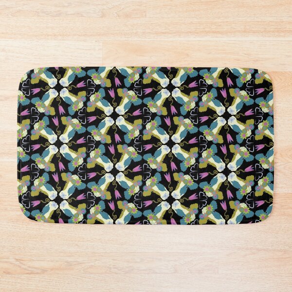 Item preview, Holstein Olive & Teal Quad on Black designed and sold by Digitalmyth's Designs.