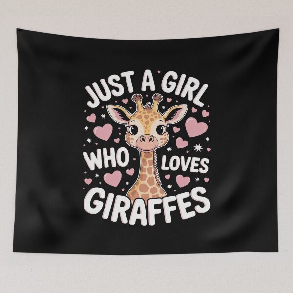 Item preview, Just a Girl who loves Giraffes 5 designed and sold by joyouartArt.