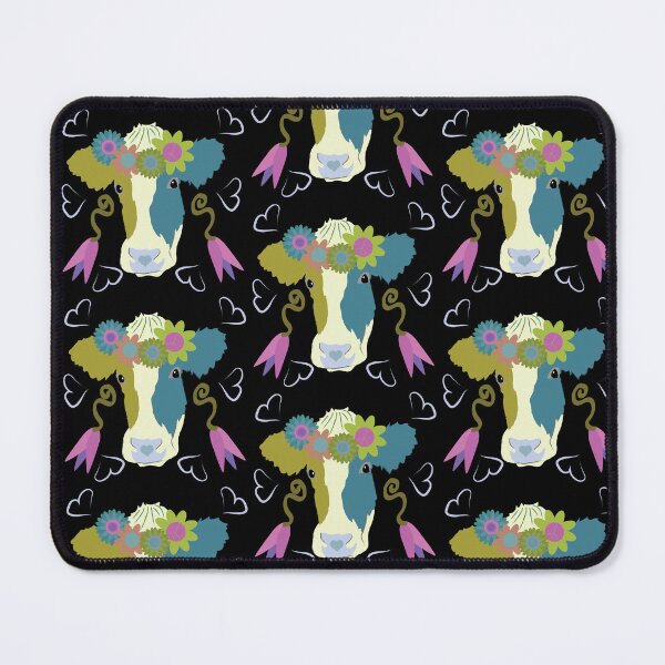 Item preview, Holstein Olive & Teal on Black designed and sold by Digitalmyth's Designs.