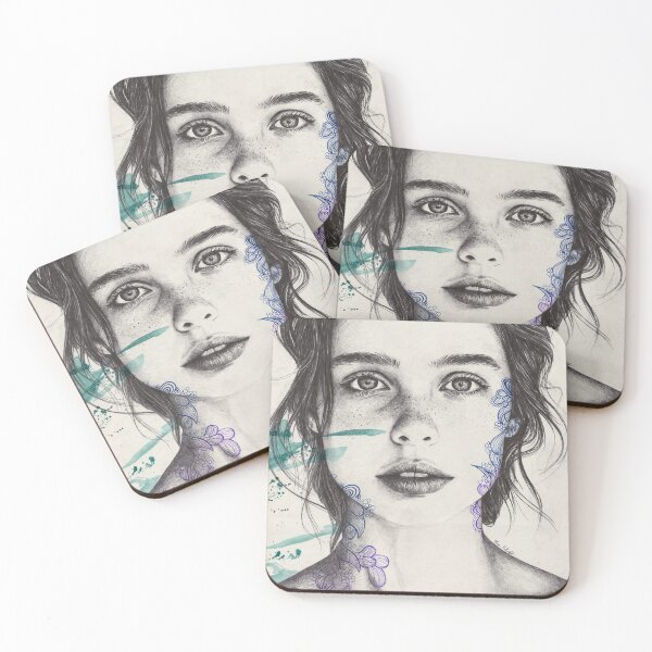 Item preview, Tenderness, Exhausted - Intimate Female Portrait Doodles designed and sold by Marco Paludet.
