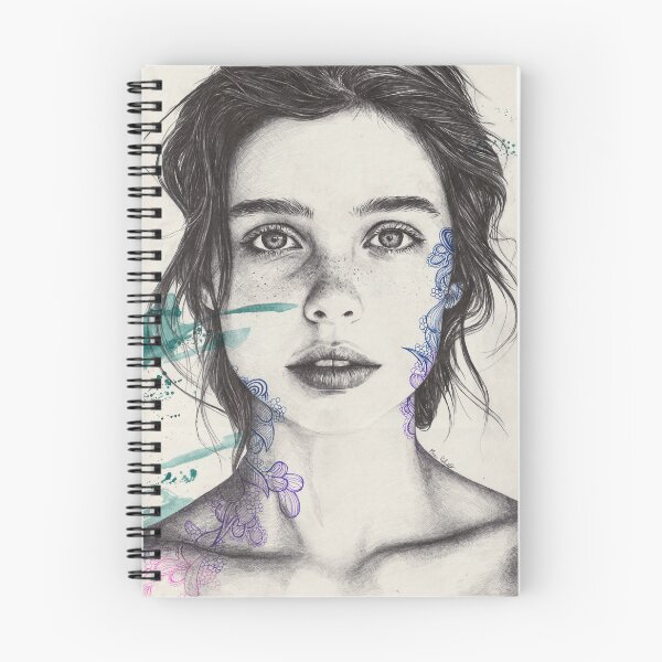 Item preview, Tenderness, Exhausted - Intimate Female Portrait Doodles designed and sold by Marco Paludet.