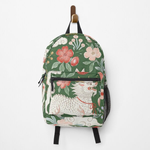 Item preview, Asian Folklore Mythical Beasts Floral Pattern designed and sold by zzz888.