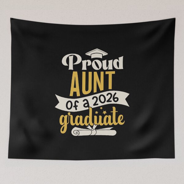 Item preview, Graduation 2026 Proud Aunt Of A Graduate Family Member designed and sold by eclecTEEq.
