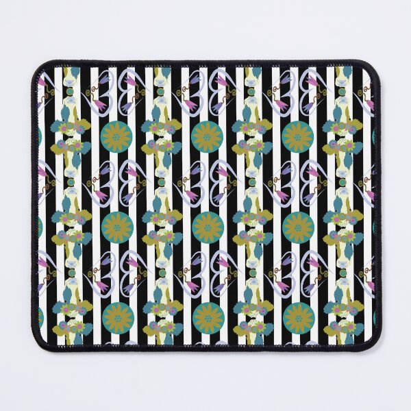 Item preview, Happy Holstein Olive & Teal Duo on Black Vertical Stripe designed and sold by Digitalmyth's Designs.