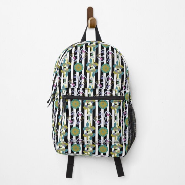Item preview, Happy Holstein Olive & Teal Duo on Black Vertical Stripe designed and sold by Digitalmyth's Designs.