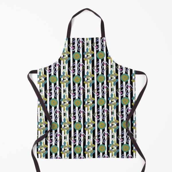 Item preview, Happy Holstein Olive & Teal Duo on Black Vertical Stripe designed and sold by Digitalmyth's Designs.