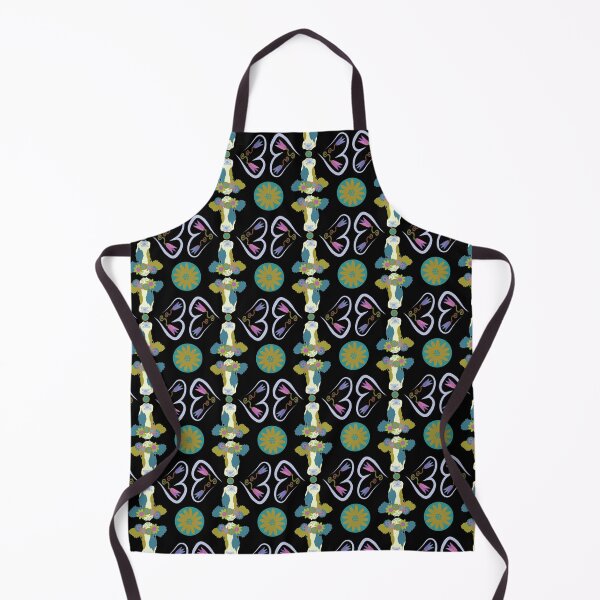 Item preview, Happy Holstein Olive & Teal Duo on Black designed and sold by Digitalmyth's Designs.
