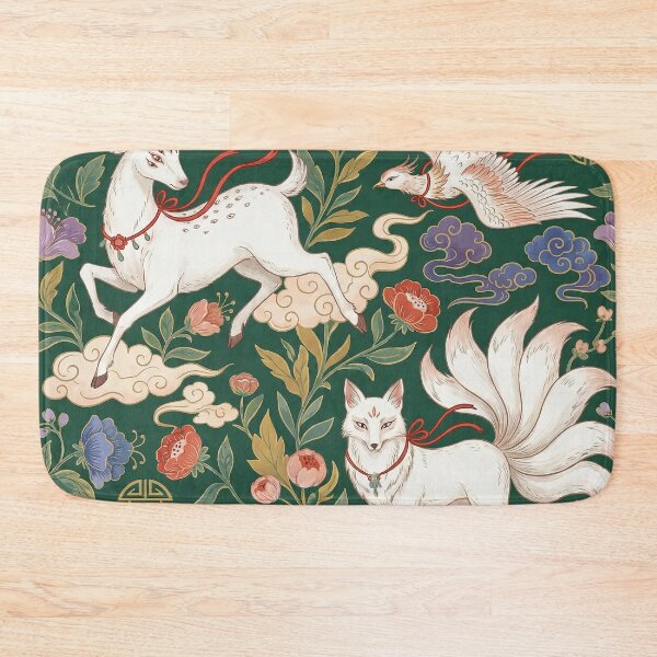 Item preview, Asian Folklore Mythical Beasts Kitsune Deer Phoenix Pattern designed and sold by zzz888.