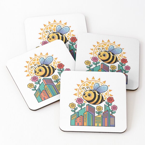Item preview, Save the City Bees – Urban Biodiversity Eco Art designed and sold by LaurannaDesign.