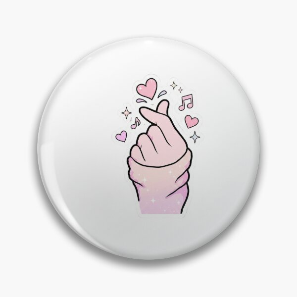 Item preview, K-Pop Finger Heart & Music Notes | Saranghae Love designed and sold by GemajoStudio.
