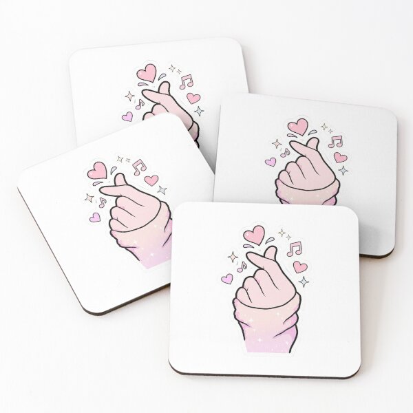 Item preview, K-Pop Finger Heart & Music Notes | Saranghae Love designed and sold by GemajoStudio.