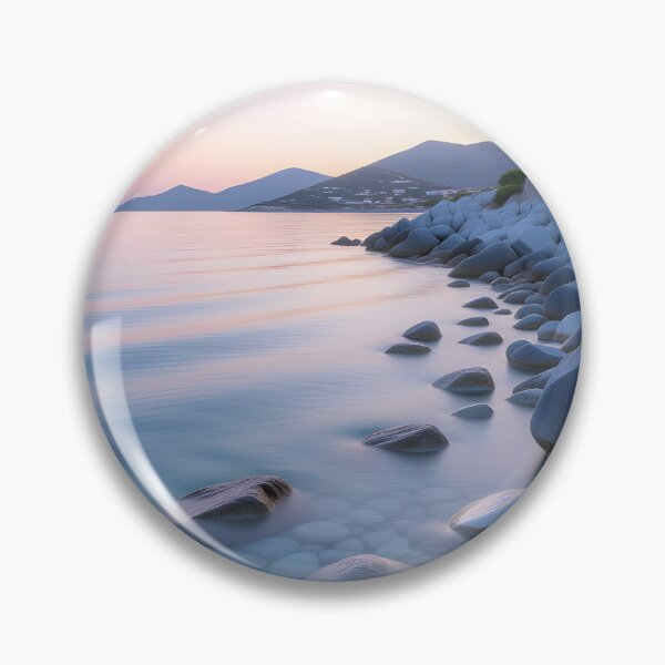 Item preview, Serene Pebble Shoreline at Pastel Dusk designed and sold by KonTagDesign.