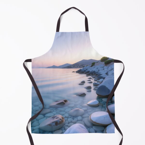 Item preview, Serene Pebble Shoreline at Pastel Dusk designed and sold by KonTagDesign.