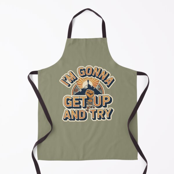 Item preview, Motivational Vintage Design: Get Up, Try, and Climb to the Top designed and sold by sing-it-out.
