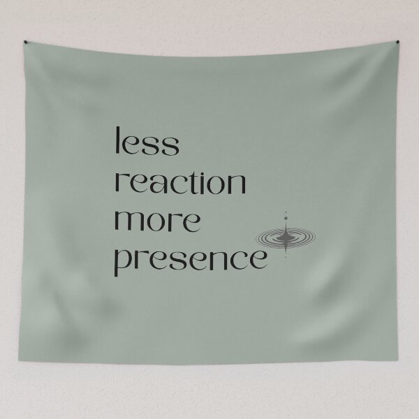 Item preview, Less Reaction More Presence Typography designed and sold by Minimalist Typography.