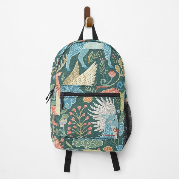 Item preview, Whimsical Folk Art Mythical Creatures Garden Pattern designed and sold by zzz888.