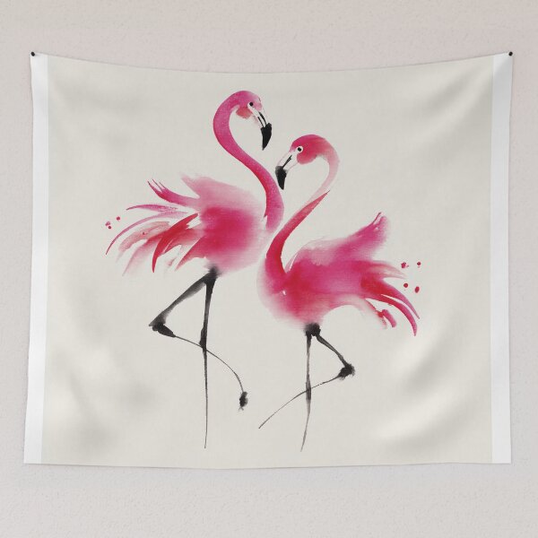 Item preview, Graceful Flamingo Pair designed and sold by lautir.