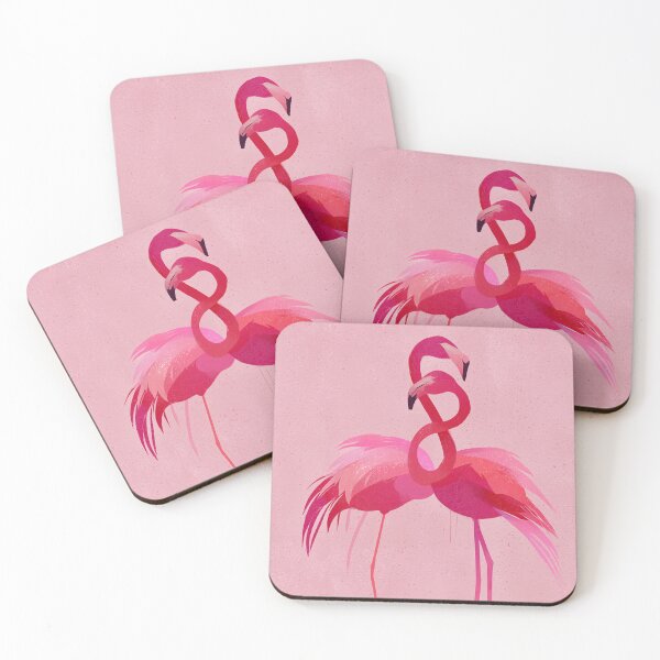 Item preview, Intertwined Pink Flamingos designed and sold by lautir.
