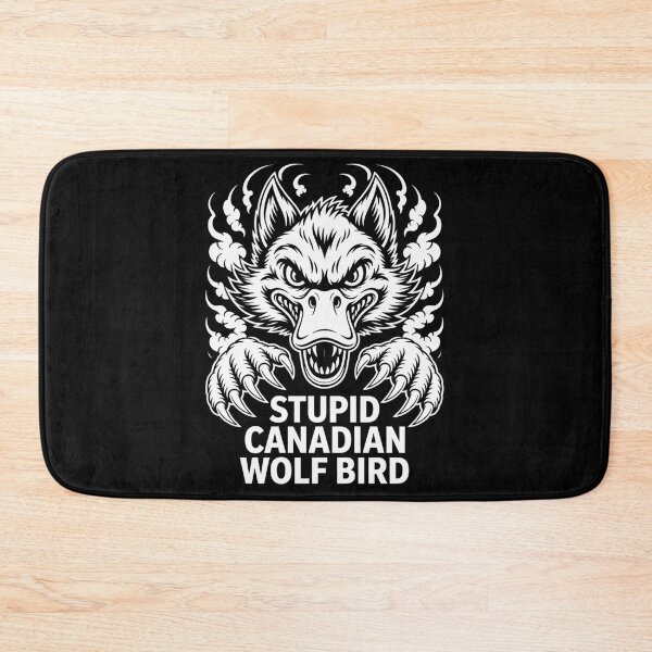 Item preview, Stupid Canadian Wolf Bird - Angry Frontal Attack Hybrid Beast Design designed and sold by DarylWelsh2024.