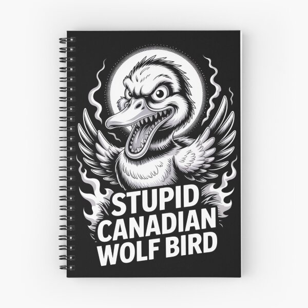 Item preview, Stupid Canadian Wolf Bird - Crazy Moonlit Hybrid Monster Design designed and sold by DarylWelsh2024.