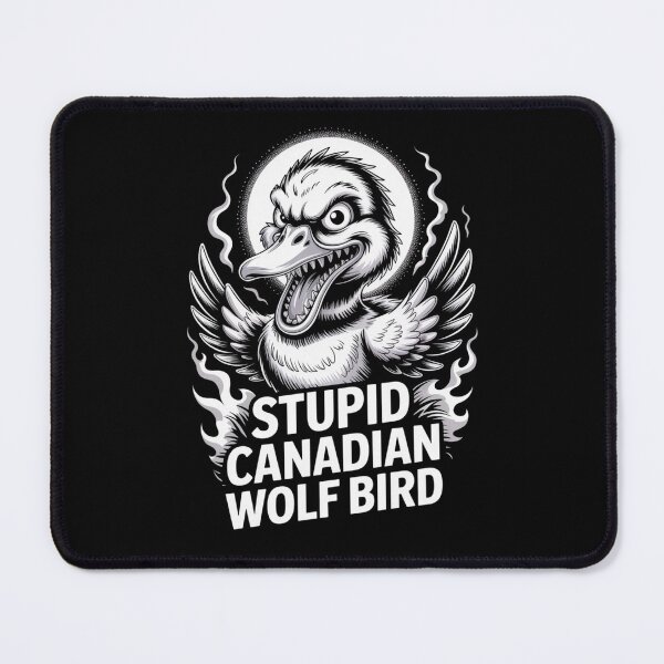 Item preview, Stupid Canadian Wolf Bird - Crazy Moonlit Hybrid Monster Design designed and sold by DarylWelsh2024.