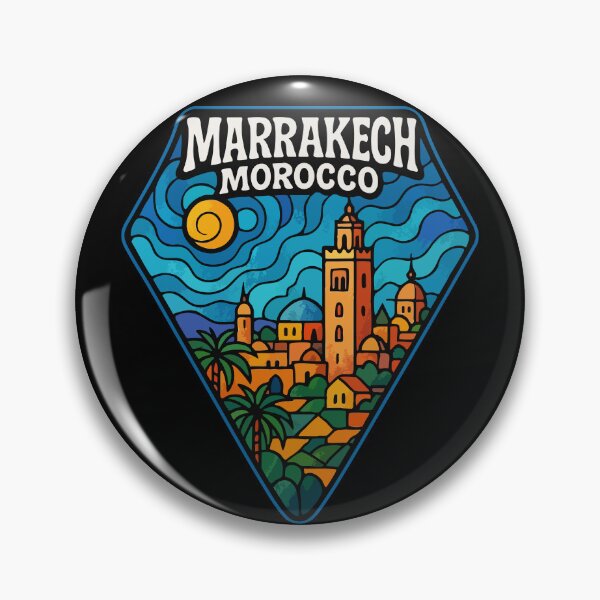 Item preview, Marrakech Morocco Stained Glass Travel designed and sold by TomFrontierArt.