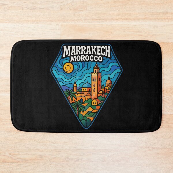 Item preview, Marrakech Morocco Stained Glass Travel designed and sold by TomFrontierArt.