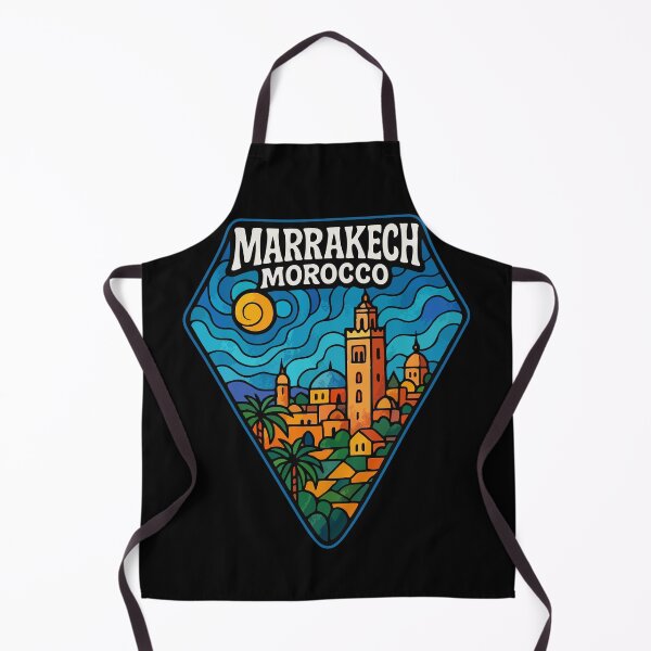 Item preview, Marrakech Morocco Stained Glass Travel designed and sold by TomFrontierArt.