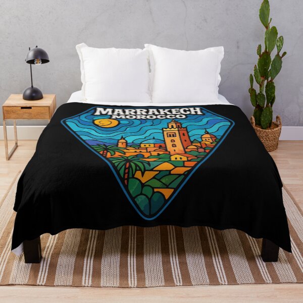 Item preview, Marrakech Morocco Stained Glass Travel designed and sold by TomFrontierArt.