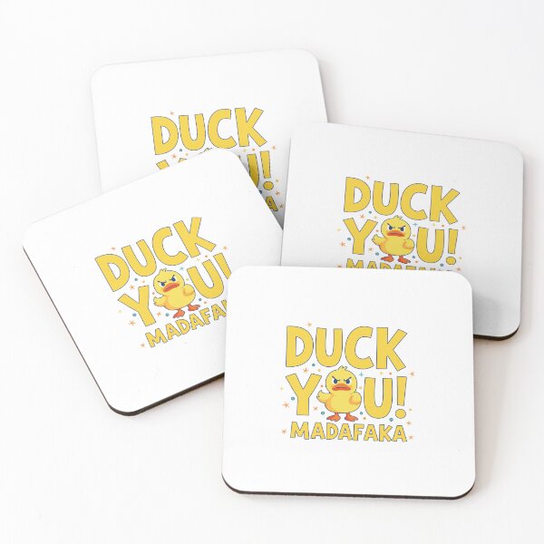 Item preview, Duck You Madafaka — Funny Angry Duckling | Sarcastic Rubber Ducky Pun Illustration designed and sold by Colorful-Garden.